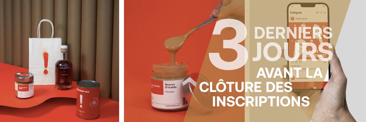 3 DERNIERS JOURS AVANT LA CLÔTURE DES INSCRIPTIONS