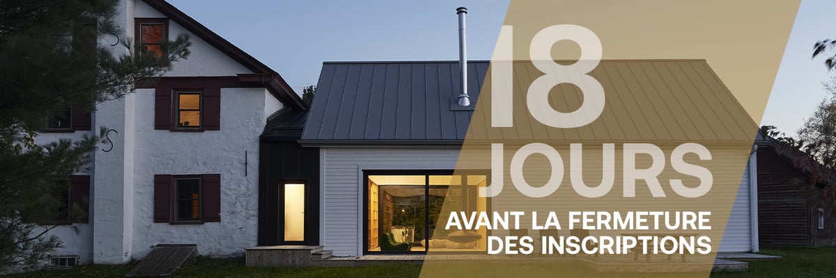 18 jours avant la fermeture des inscriptions