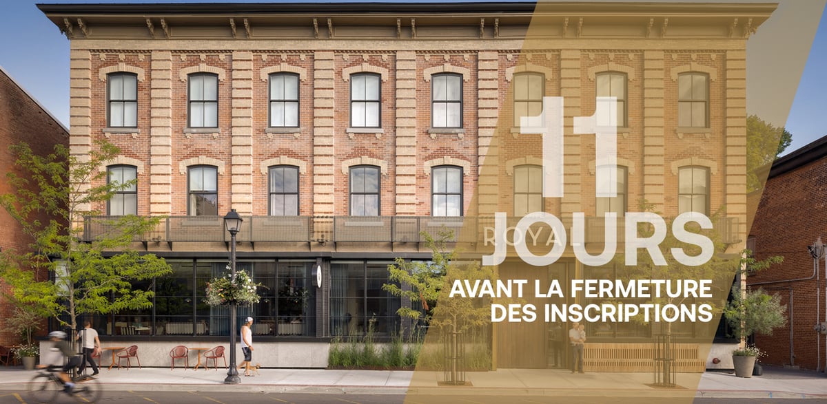 11 jours avant la fermeture des inscriptions