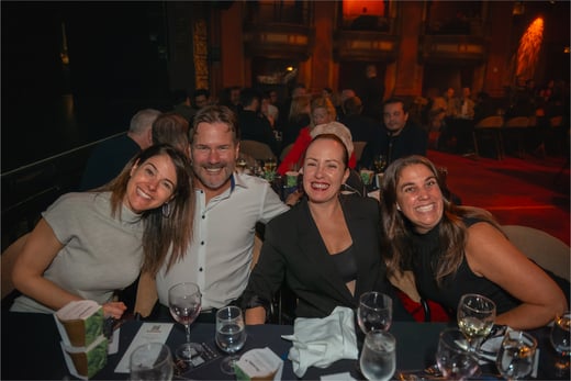 People at tables