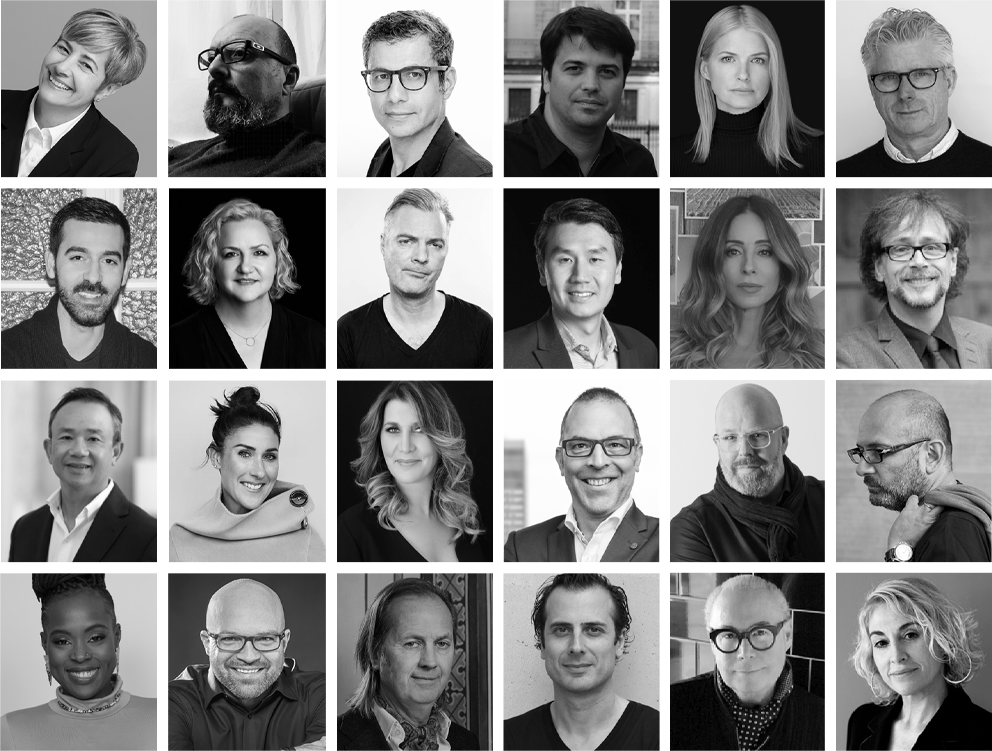 Photos of jury members