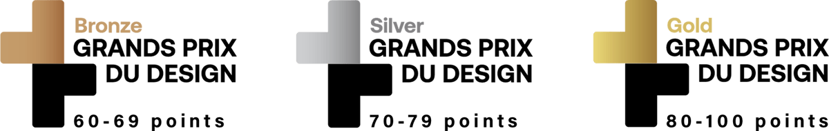 Logos GRANDS PRIX DU DESIGN Awards points
