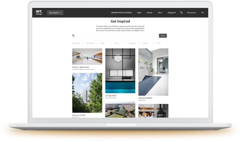 Get inspired section on the INT.Design portal