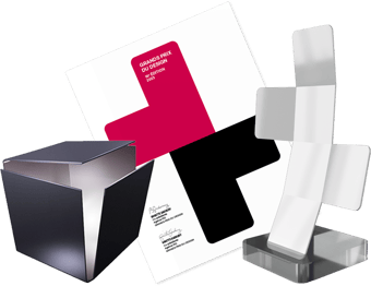 Trophy, certificate and plaque of the GRANDS PRIX DU DESIGN Awards